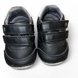 Stride Rite Baby Unisex Black Sneakers 3c Wide